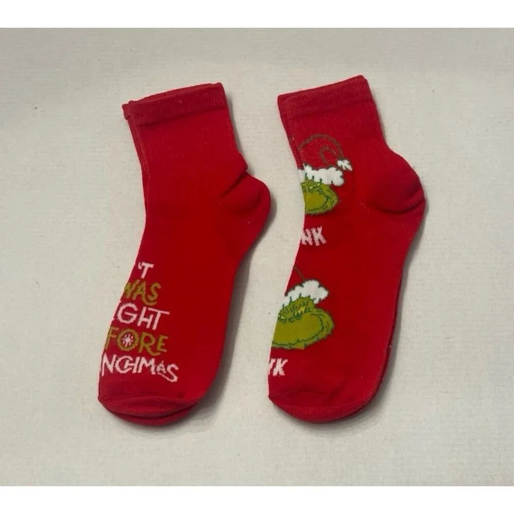 Grinch Socks Men’s 8 Pair New Without Tags